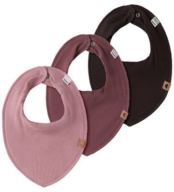 Name It Kwijlen slabbetje - Rib - 3-pack - NbfYvette - Lilas/Wil - Name It - OneSize - Kwijlsjaaltjes