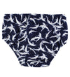 Petit Crabe Zwemluier - Navy m. Dolfijnen - Petit Crabe - 0-1 jaar (50-80) - Zwemluiers