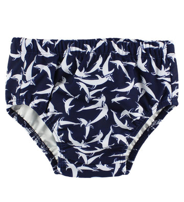 Petit Crabe Zwemluier - Navy m. Dolfijnen - Petit Crabe - 0-1 jaar (50-80) - Zwemluiers