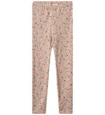 Wheat Leggings - Jules - Grey Cloud Bloemen - Wheat - 7 jaar (122) - Puzelmatten