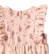 Wheat Rompertje - Milia - DIM Rose Bloemen - Wheat - 1 jaar (80) - Jumpsuits