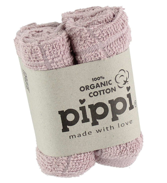 Pippi Washanden - 4-pack - Dusty Roze - Pippi Baby - OneSize - Washandjes