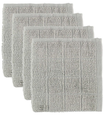 Pippi Washanden - 4-pack - Lichtgrijs - Pippi Baby - OneSize - Washandjes