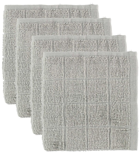 Pippi Washanden - 4-pack - Lichtgrijs - Pippi Baby - OneSize - Washandjes