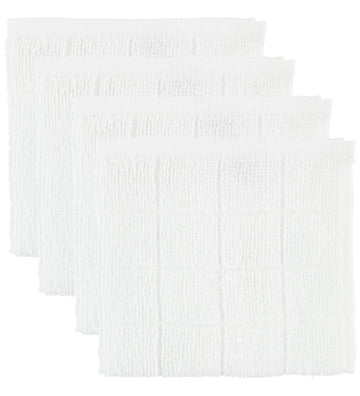 Pippi Washanden - 4-pack - Wit - Pippi Baby - OneSize - Washandjes