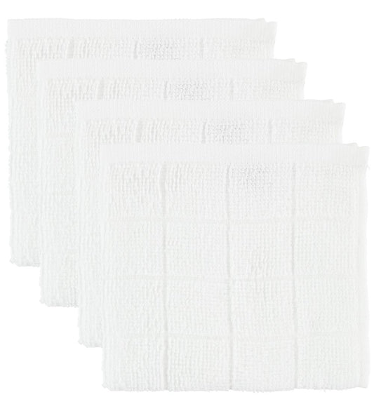 Pippi Washanden - 4-pack - Wit - Pippi Baby - OneSize - Washandjes