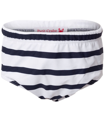 Petit Crabe Zwemluier - Leo - Wit/Navy Gestreept - Petit Crabe - 1-2 jaar (80-92) - Zwemluiers