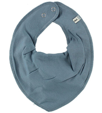 Pippi Babyslabbetje - Puntig - Mat Blauw - Pippi Baby - OneSize - Kwijlsjaaltjes