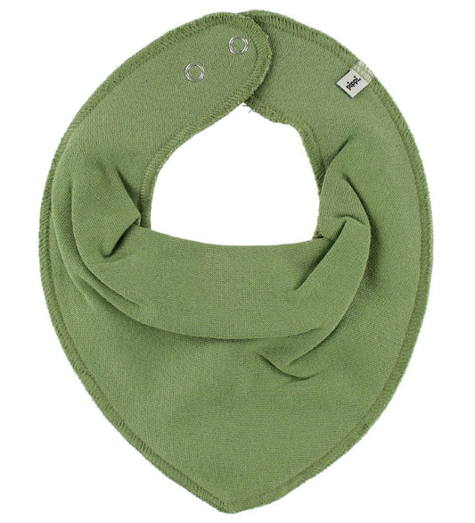 Pippi Babyslabbetje - Puntig - Dusty Groen - Pippi Baby - OneSize - Kwijlsjaaltjes