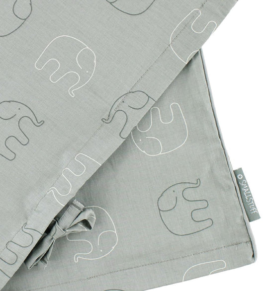 Smallstuff Beddengoed - Junior - Lichtgrijs m. Olifanten - Smallstuff - Julinor - Beddengoed - Junior