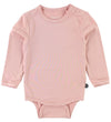 Minymo Romper l/s - Bamboe - Roze - Minymo - 1½ jaar (86) - Rompers Lange Mouw