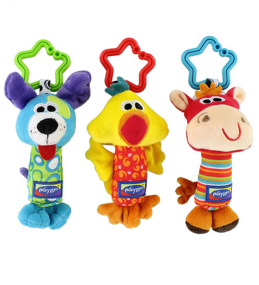 Playgro Hangspeeltje - 3-pack - Tinkle Trio - Playgro - OneSize - Wagenspanner