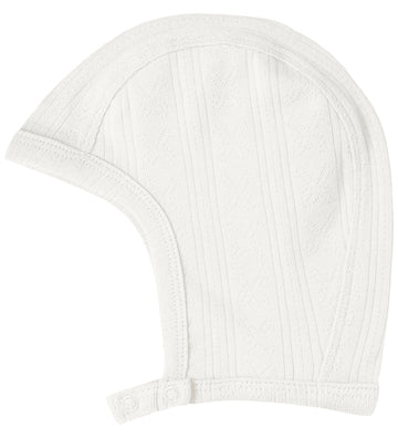 MarMar Babymuts - Modaal/Pointelle - Hoody - Zachtjes White - MarMar - 62 - Babymutsen