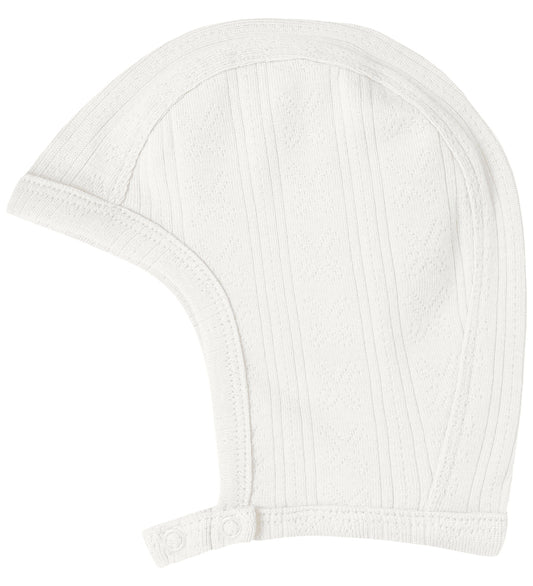 MarMar Babymuts - Modaal/Pointelle - Hoody - Zachtjes White - MarMar - 62 - Babymutsen