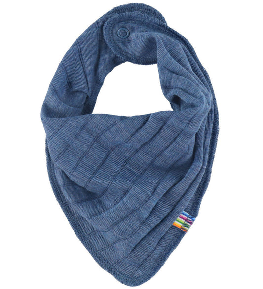 Joha Kwijlsjaaltje - Wol/Zijde - Blauw Gevlekt - Joha - OneSize - Kwijlsjaaltjes