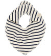 Petit Piao Slabbetjes - 2-pack - PPSky - Navy Blazer Striped - Petit Piao - OneSize - Slabbetjes