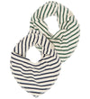 Petit Piao Slabbetjes - 2-pack - PPSky - Navy Blazer Striped - Petit Piao - OneSize - Slabbetjes