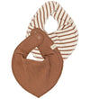 Petit Piao Slabbetjes - 2-pack - PPSky - Rawhide Striped - Petit Piao - OneSize - Slabbetjes