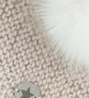 Huttelihut Babymuts - Wol - Off-White m. Bonten Pom Pom - Huttelihut - 1-2 jaar (80-92) - Babymutsen