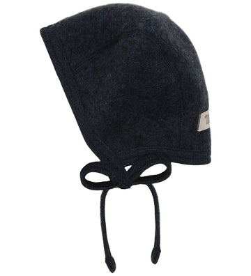 Huttelihut Babymuts - Wolvlies - Navy Melange - Huttelihut - 3-6 mnd - Babymutsen