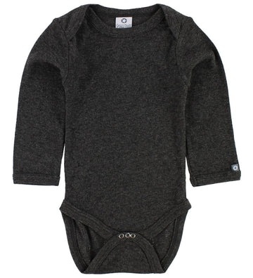 Smallstuff Romper l/s - Antraciet Gevlekt m. Olifanten - Smallstuff - 74 - Rompers Lange Mouw