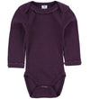 Smallstuff Romper l/s - Pruim m. Pointelle/Veter - Smallstuff - 62 - Rompers Lange Mouw