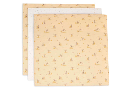 Multidoek Jollein Hydrofiel 70x70 Kangaroots 3-pack