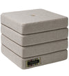 by KlipKlap Vouwbare matras - 4 vouwen - 100x100 cm Beige/Zand - by KlipKlap - OneSize - Matrassen