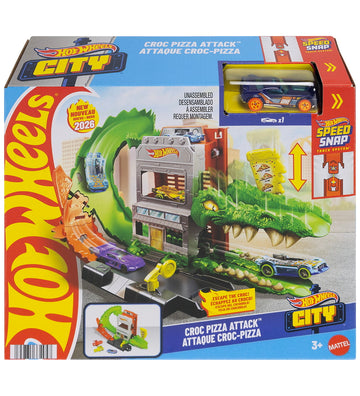 Hot Wheels Racebaan - City Nemesis Crocodile Pizzeria - Hot Wheels - OneSize - Racebanen