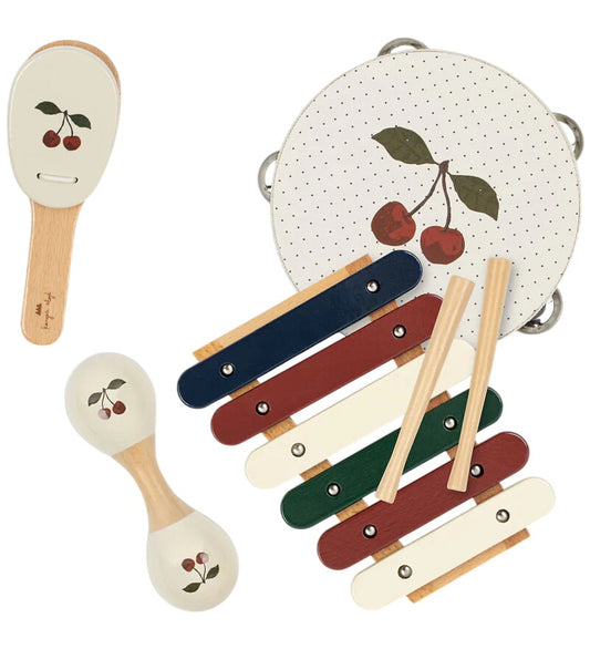 Konges Sløjd Muziekinstrumenten Set - Cherry - Konges Sløjd - OneSize - Muziekinstrumenten