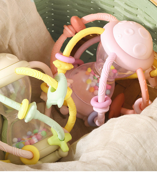 Tiny Tot Activiteitsrammelaar - Pastel - Tiny Tot - OneSize - Ramelaren