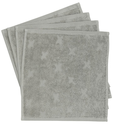 Müsli Washandje - 4-pack - 30x30 cm - Mineral Green - Müsli - OneSize - Washandjes