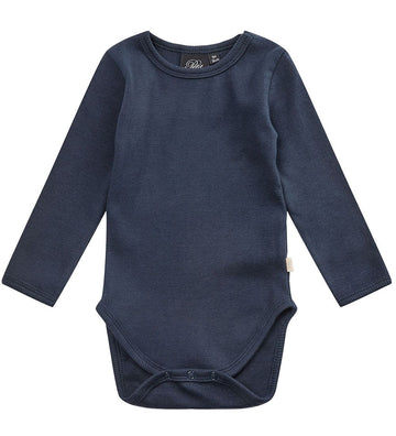 Sofie Schnoor Romper l/s - Rib - Dark Blue - Sofie Schnoor - 1½ jaar (86) - Rompers Lange Mouw