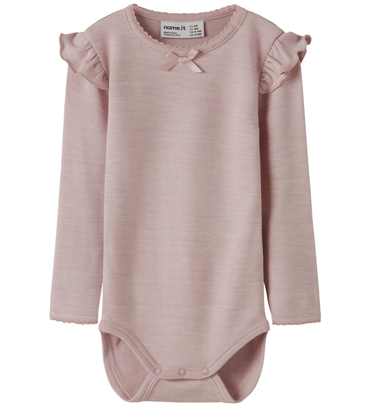 Name It Romper l/s - NbfWyla - Violet Ice - Name It - 50 - Rompers Lange Mouw