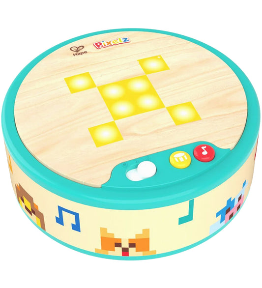 Hape Muziekinstrument - Pixelz Bright Beats Drum - Hape - OneSize - Muziekinstrumenten