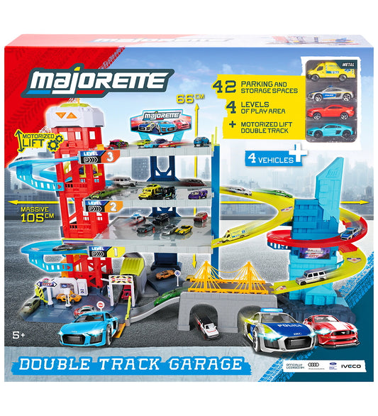 Majorette Parkeergarage - Double Track Garage - Majorette - OneSize - Racebanen