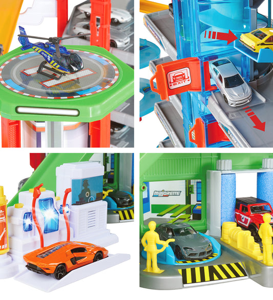 Majorette Parkeergarage - Super City Garage - Majorette - OneSize - Racebanen