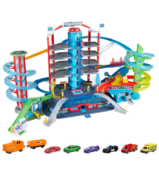 Majorette Parkeergarage - Super City Garage - Majorette - OneSize - Racebanen