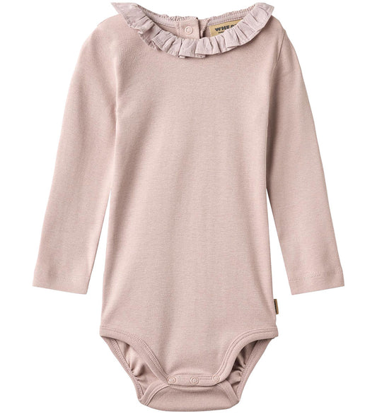 Wheat Romper l/s - Een - Soft Lilac - Wheat - 1 jaar (80) - Rompers Lange Mouw