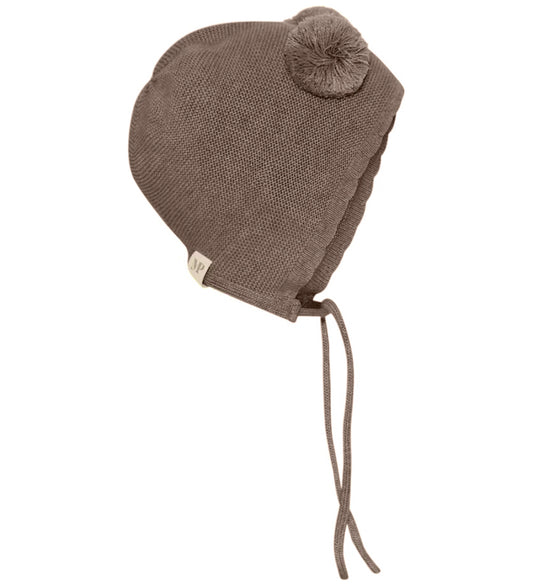 MP Babymuts - Gebreid - Wol - Helsinki - Denver Melange - MP - 43-45 cm - Babymutsen