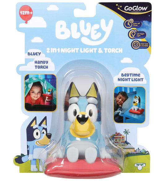 Bluey Nachtlamp/Zaklamp - 12 cm - GoGlow - Bluey - OneSize - Nachtlampen