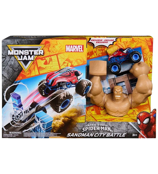 Monster Jam Racebaan - 1:64 Marvel Spiderman Speelset - Monster Jam - OneSize - Racebanen