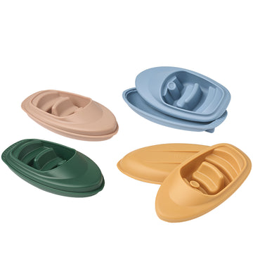 Liewood Badspeelgoed - Corin Boats - 4-pack - Strand Blue Multi  - Liewood - OneSize - Badspeelgoed