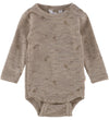 Joha Romper l/s - Wol - Beige Melange - Joha - 60 - Rompers Lange Mouw