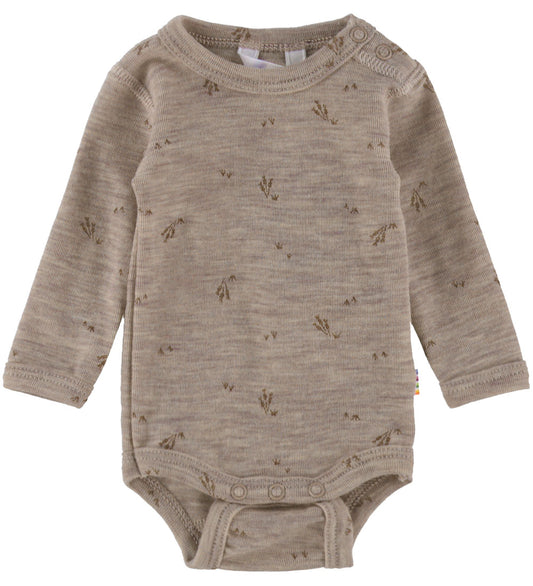 Joha Romper l/s - Wol - Beige Melange - Joha - 60 - Rompers Lange Mouw