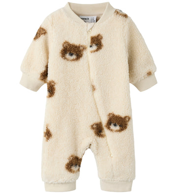 Name It Fleece Pak - Teddy - NbmOrlaj - Birch m. Knuffels - Name It - 56 - Fleece Pakken