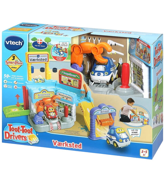 Vtech Racebaan m. Geluid - Toot Toot Workshop - Vtech - OneSize - Racebanen