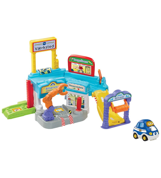 Vtech Racebaan m. Geluid - Toot Toot Workshop - Vtech - OneSize - Racebanen