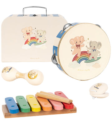 Konges Sløjd Muziekinstrumenten Set - 3 Onderdelen - Beige m. Ol - Konges Sløjd - OneSize - Muziekinstrumenten