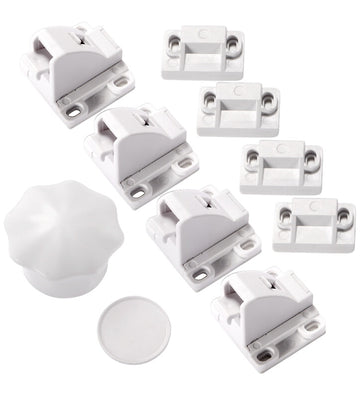 Jippies Magnetische sloten - Extra set - 4-pack - Wit - Jippies - OneSize - Sloten
